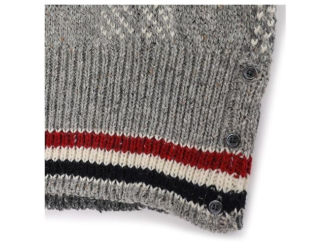 Thom Browne Check Pattern Wool Mohair Men's Knit - view 8