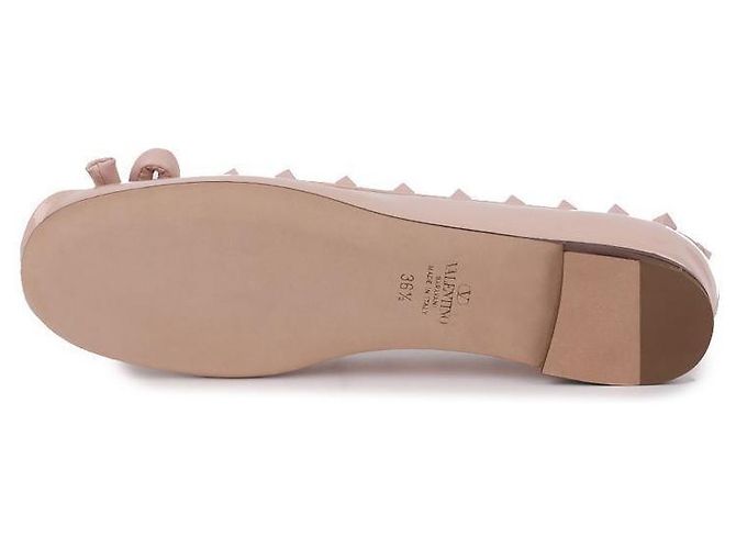 Valentino Scarpe basse Rockstud Rosa - vista 7