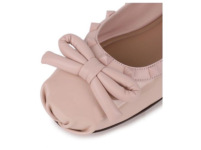 Valentino Scarpe basse Rockstud Rosa - vista 9