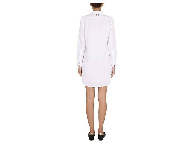 Thom Browne Abito in popeline solido - vista 5
