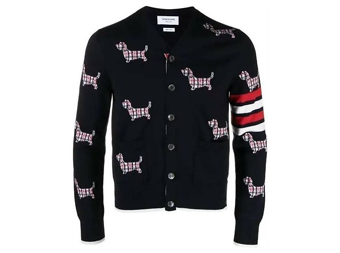Thom Browne Hector Bar Streifen-Cardigan - Ansicht 4