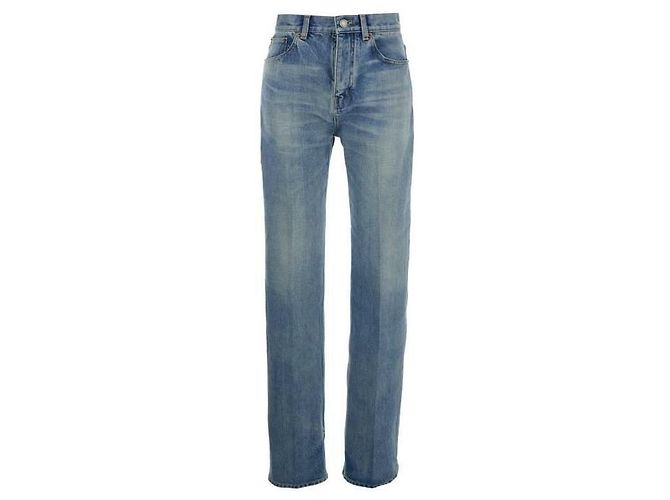 Saint Laurent Blaue gerade Jeans aus Denim - Ansicht 4