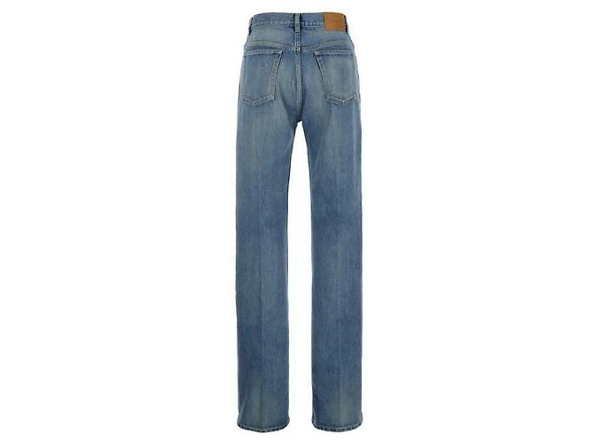 Saint Laurent Blaue gerade Jeans aus Denim - Ansicht 5