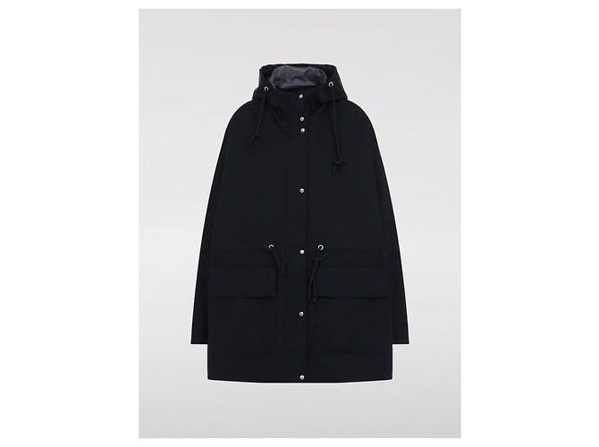 Moncler Abrigo Parka con Capucha Gaillon Azul - vista 4