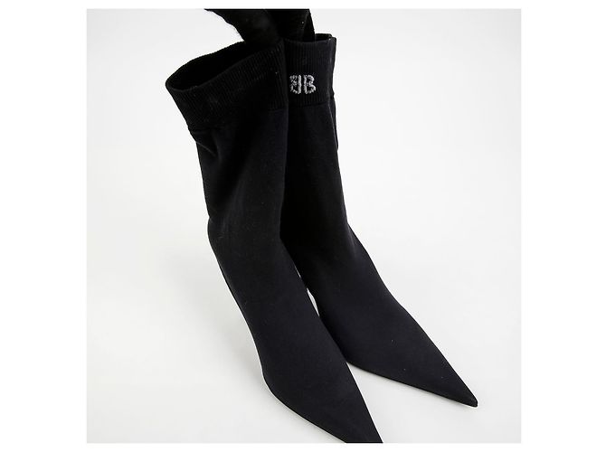 Balenciaga Calze Knife Pumps Nero - vista 10