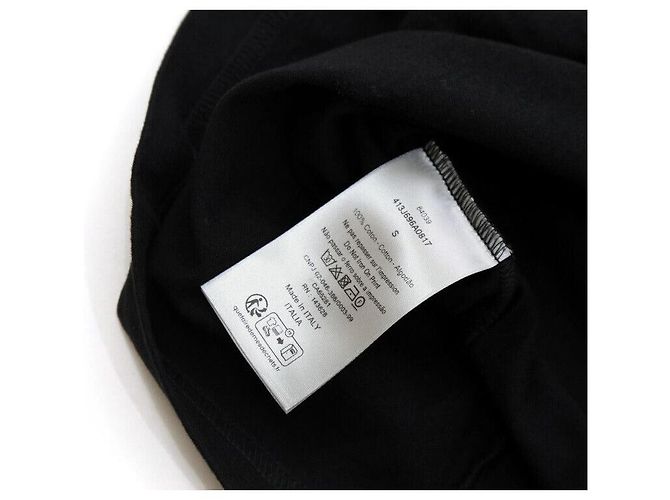 Dior Schwarzes Multi-Logo-T-Shirt - Ansicht 7