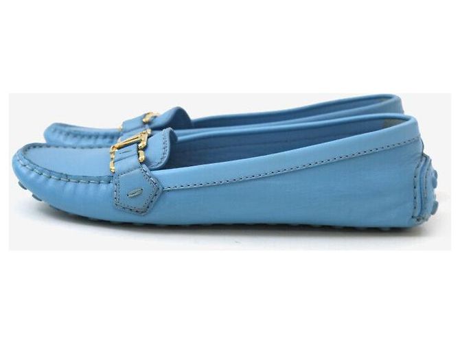 Louis Vuitton Mocassino Blue Silver - vista 3