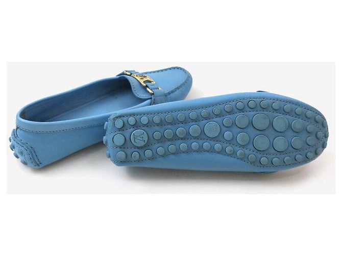 Louis Vuitton Mocassino Blue Silver - vista 5