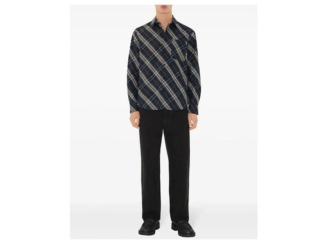 Burberry Camicia in cotone a quadri con vestibilità rilassata - vista 5