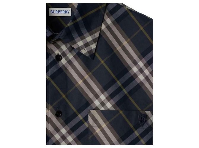 Burberry Camicia in cotone a quadri con vestibilità rilassata - vista 8