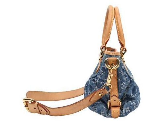 Louis Vuitton Bolso de Hombro Neo Cabby de Denim Monogramado Azul - vista 2