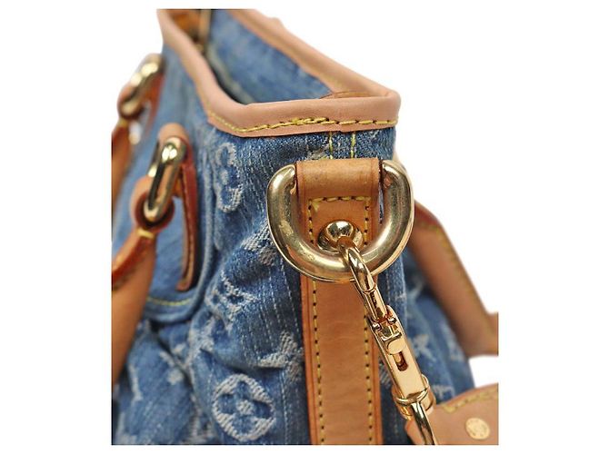 Louis Vuitton Bolso de Hombro Neo Cabby de Denim Monogramado Azul - vista 7