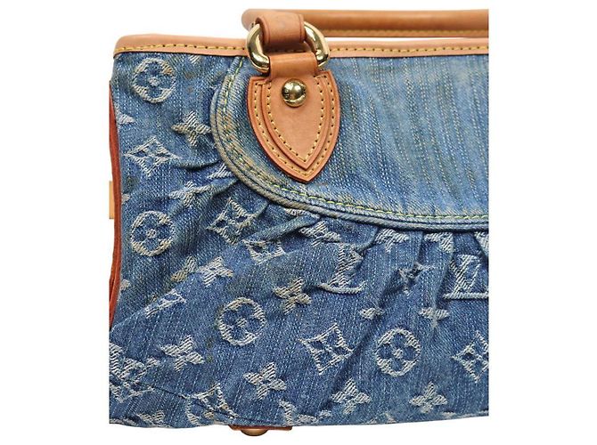 Louis Vuitton Bolso de Hombro Neo Cabby de Denim Monogramado Azul - vista 8