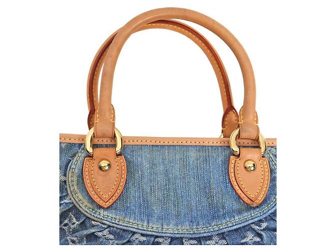 Louis Vuitton Bolso de Hombro Neo Cabby de Denim Monogramado Azul - vista 9