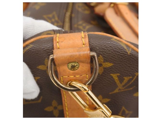 Borsa Boston Keepall Bandoulière 45 Monogramma Louis Vuitton Marrone - vista 15