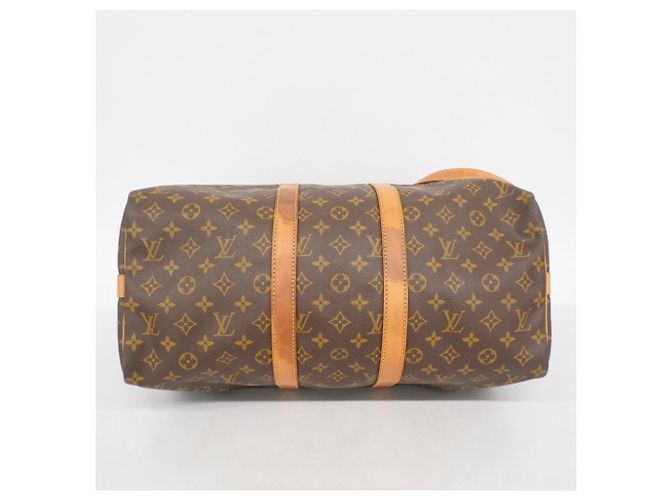 Borsa Boston Keepall Bandoulière 45 Monogramma Louis Vuitton Marrone - vista 3