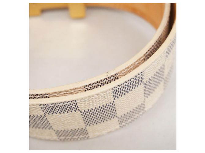 Cintura Centurion Damier Azur Louis Vuitton Bianco - vista 10