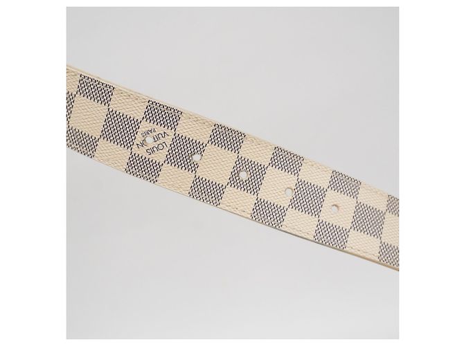 Cintura Centurion Damier Azur Louis Vuitton Bianco - vista 14