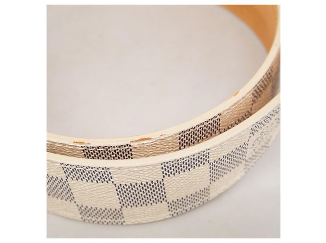 Cintura Centurion Damier Azur Louis Vuitton Bianco - vista 4