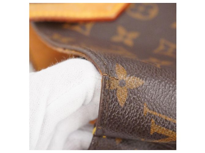 Borsa Tote Wilshire MM Monogram Louis Vuitton Marrone - vista 13