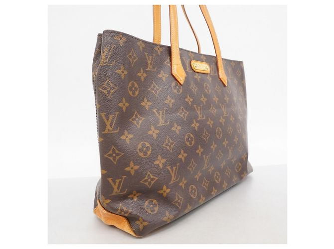 Borsa Tote Wilshire MM Monogram Louis Vuitton Marrone - vista 2