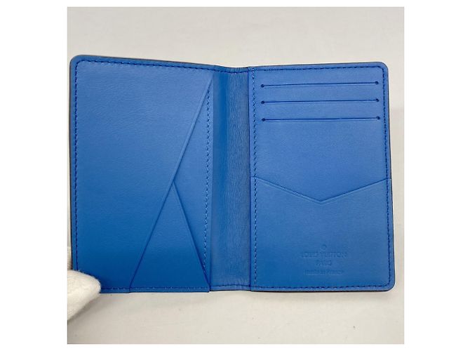 Organizer da Tasca in Taurillon Blu Louis Vuitton - vista 3