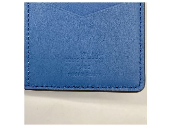 Organizer da Tasca in Taurillon Blu Louis Vuitton - vista 4
