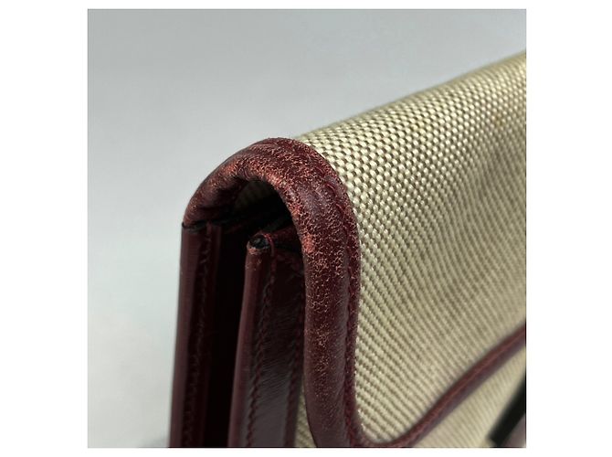 Pochette Clutch H Logo Jige PM di Hermès Rosso - vista 4
