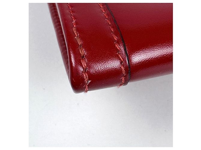 Borsa Clutch Hermès Jige PM H Logo Bordò - vista 3