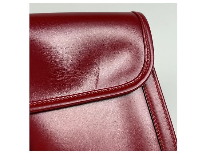 Borsa Clutch Hermès Jige PM H Logo Bordò - vista 6