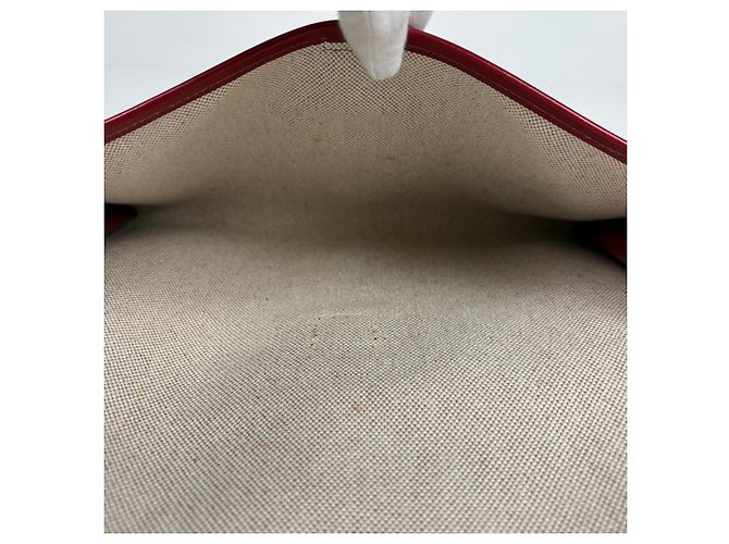 Borsa Clutch Hermès Jige PM H Logo Bordò - vista 7