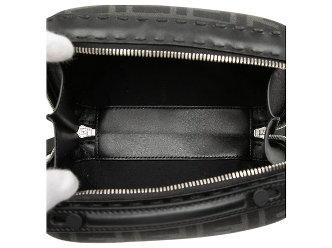 Fendi Schwarze Mini Zucca Canvas Reisetasche - Ansicht 4