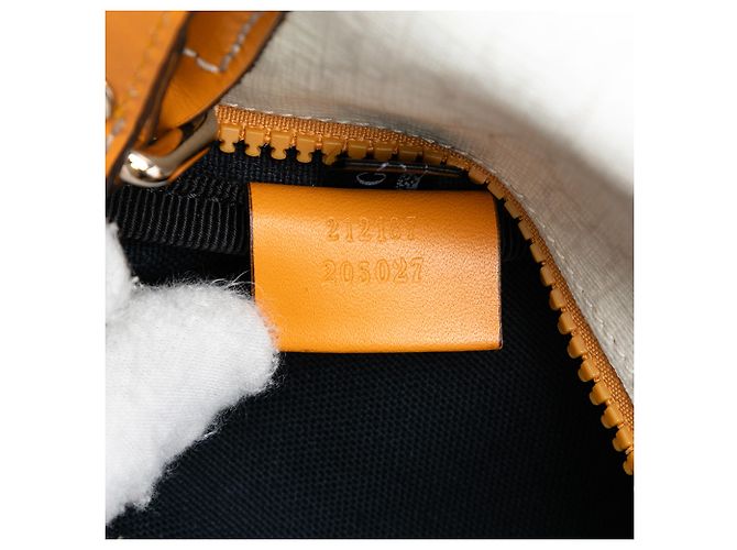 Borsa Gucci Bianca GG Supreme Heritage Logo Bianco - vista 6
