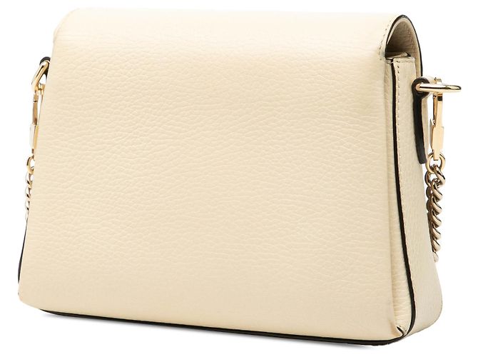 Gucci Bianco Piccolo Dollar Pelle di Vitello Interlocking G Crossbody Crudo - vista 2