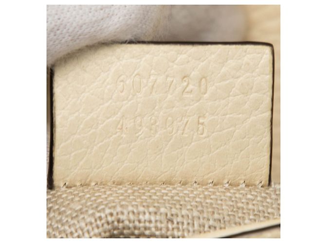 Gucci Bianco Piccolo Dollar Pelle di Vitello Interlocking G Crossbody Crudo - vista 6