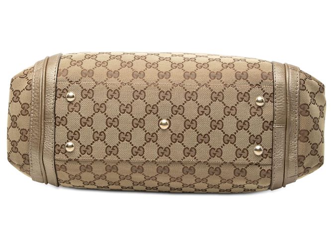 Borsa a spalla Bella grande in tela GG marrone di Gucci Beige - vista 3