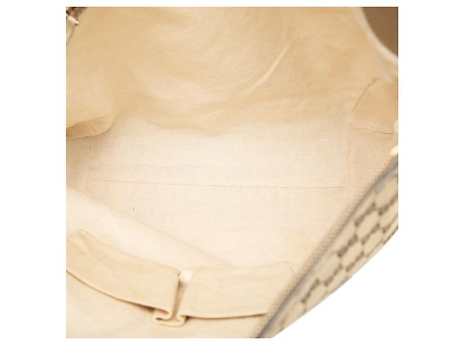 Borsa a spalla Bella grande in tela GG marrone di Gucci Beige - vista 4