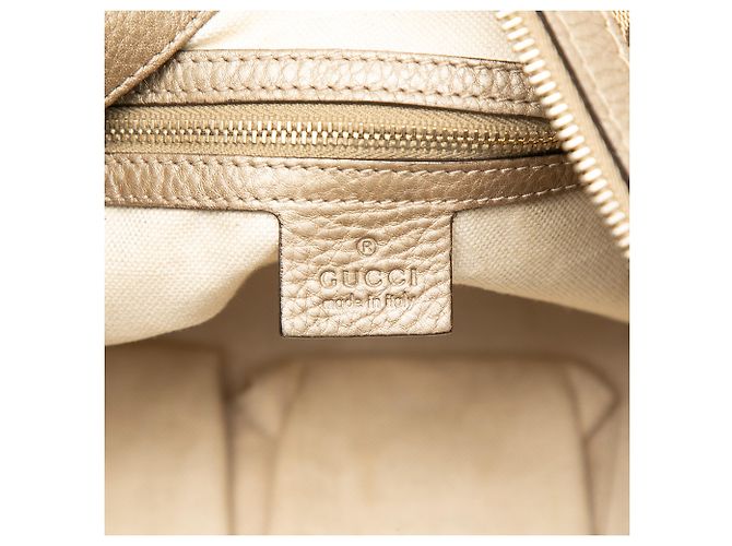 Borsa a spalla Bella grande in tela GG marrone di Gucci Beige - vista 5
