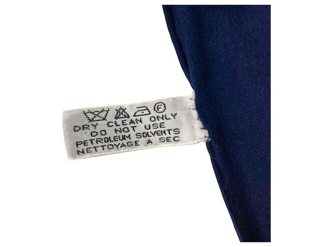 Foulard in seta Chanel Blue Classic Flap - vista 5