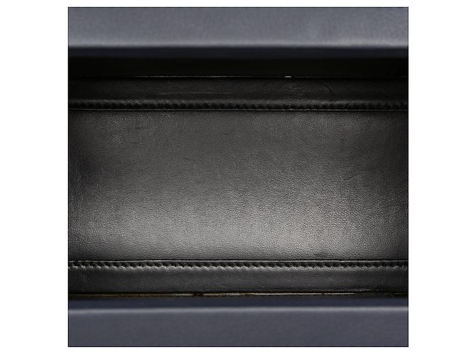 LOEWE Borsa a mano postal London in pelle blu piccola Blu navy - vista 4