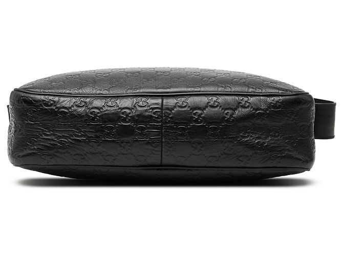 Borsa a tracolla Gucci Guccissima nera Nero - vista 3