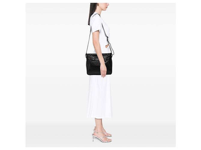 Borsa a tracolla Gucci Guccissima nera Nero - vista 7