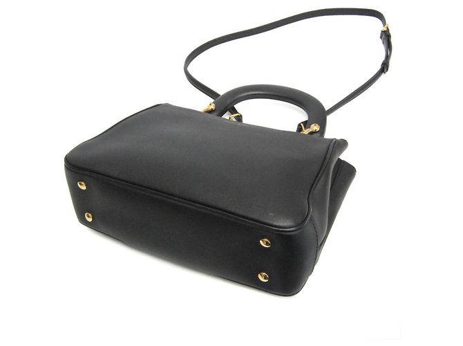 Borsa in pelle da donna Burberry nera Nero - vista 2