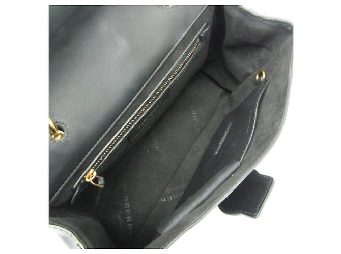 Borsa in pelle da donna Burberry nera Nero - vista 3
