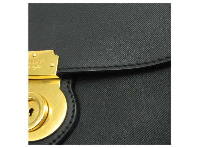 Borsa in pelle da donna Burberry nera Nero - vista 7