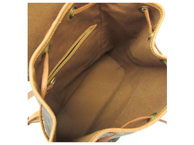 Louis Vuitton Monogram Montsouris MM M51136 Damen Rucksack Braun - Ansicht 3