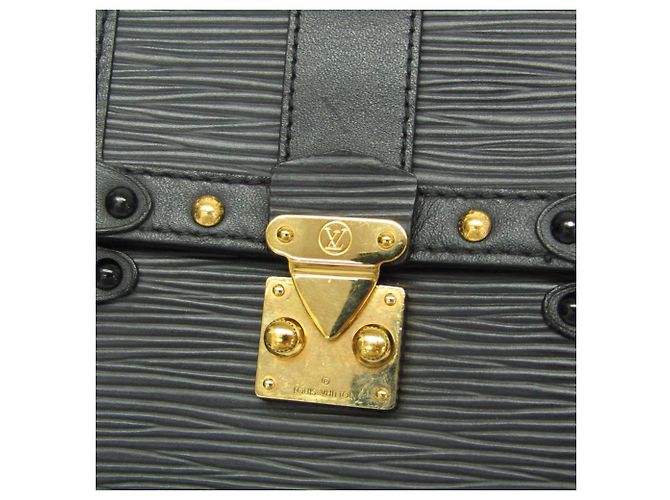 Borsa a Spalla Verticale Epi Trunk di Louis Vuitton Nero - vista 10