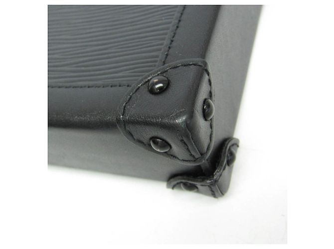 Borsa a Spalla Verticale Epi Trunk di Louis Vuitton Nero - vista 5
