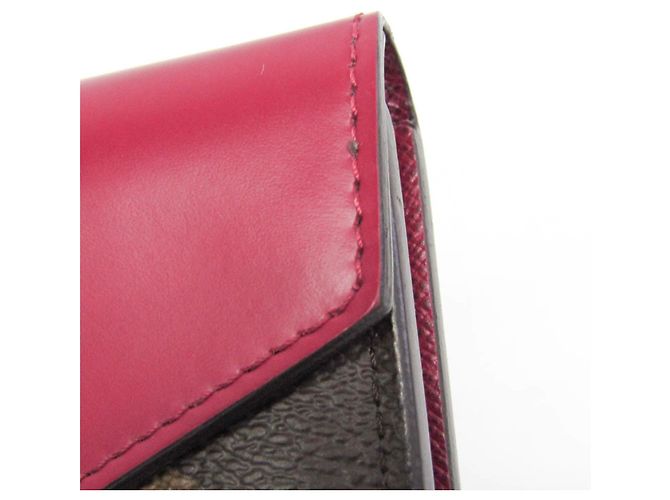 Louis Vuitton Monogram Zoe Geldbörse M62932 Braun Fuschia - Ansicht 7