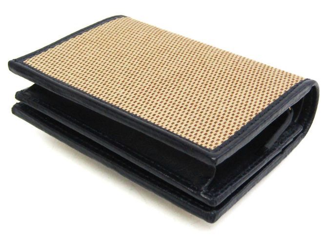 Mini billetera Gucci Horsebit 1955 Negro Beige - vista 3